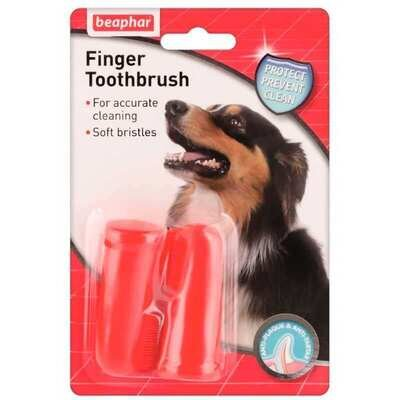 Зубна щітка Beaphar Finger Toothbrush на палець для собак, 1 штука