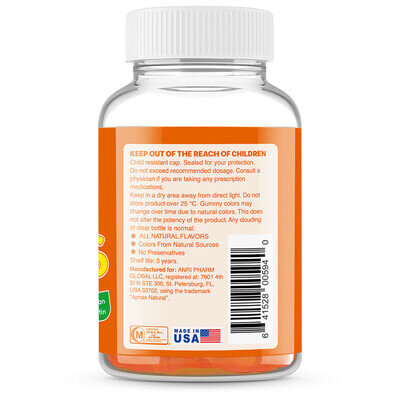 Вітамін С Apnas Natural пастилки жувальні для дітей №30