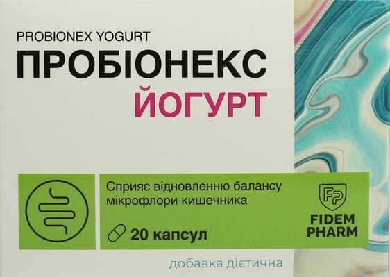 Пробіонекс Йогурт Fidem Pharm капсули №20
