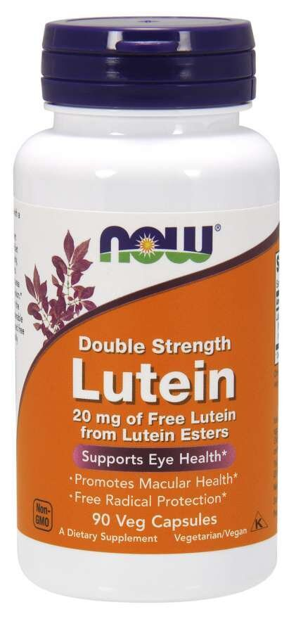Лютеїн NOW Lutein 20 мг вег. капсули №90