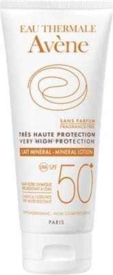 Молочко cонцезахисне Avene SPF50+ мінеральне для гіперчутливої шкіри, 100 мл