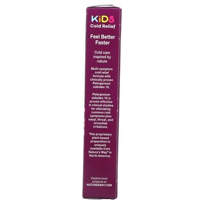 Комплекс при застуді для дітей Nature's Way Umcka Coldcare Cherry Kids, 10 жувальних таблеток