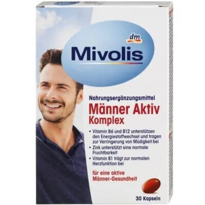 Вітамінний комплекс для чоловіків Mivolis Manner Aktiv Komplex, 30 капсул