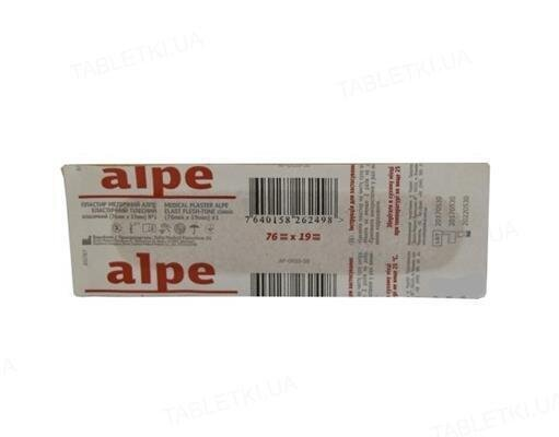 Пластир бактерицидний Alpe Elast Flesh-Tone еластичний тілесний 1,9 см х 7,6 см, 1 штука