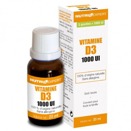 Вітамін Д3 Nutri Expert Vitamine D3 Naturelle 1000 UI, 20 мл