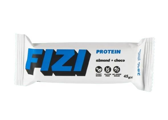 Батончик протеїновий Fizi Protein Мигдаль+Шоколад, 45 г