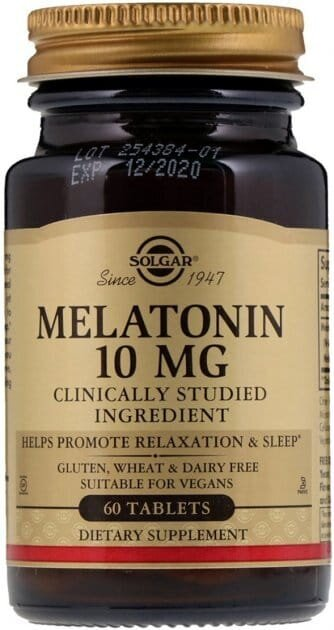 Мелатонін Solgar Melatonin 10 мг таблетки №60