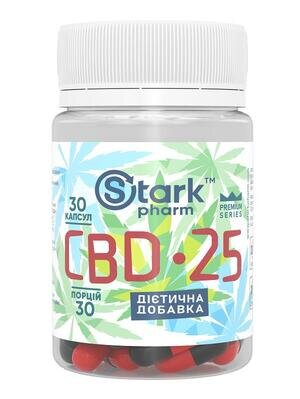 Канабідіол Stark Pharm CBD 25 мг, 30 капсул