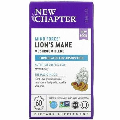 Гриби New Chapter LifeShield для покращення пам'яті, 60 капсул