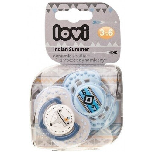 Пустушка силіконова Lovi Indian summer динамічна, 22/856boy, 3-6 місяців, 2 шт