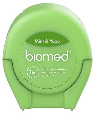 Зубна нитка BioMed Комплексна з ароматом м'яти та юзу, 50 м