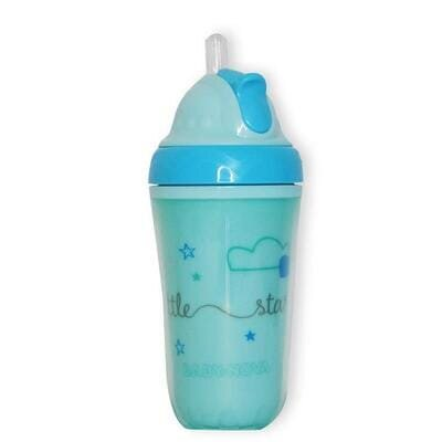 Термочашка Baby-Nova 34114-2 з трубочкою блакитна, 250 мл
