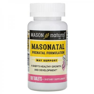 Мультивітаміни для вагітних Mason Natural Masonatal Prenatal Formulation, 100 таблеток