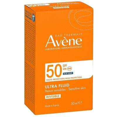Ультра-флюїд для обличчя сонцезахисний Avene Invisible SPF50+ для чутливої шкіри, 50 мл