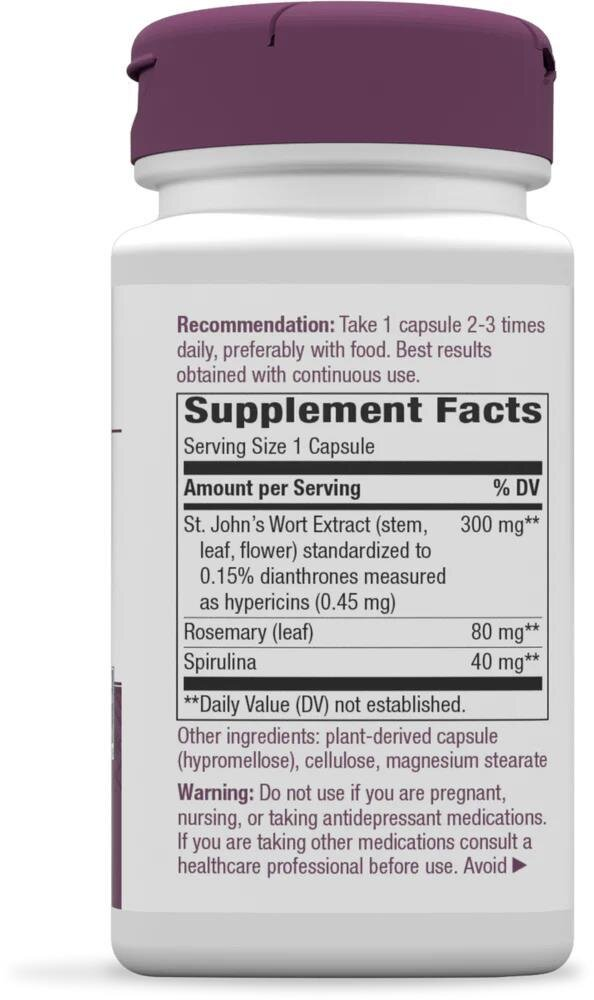Звіробій Nature's Way St. John's Wort Premium Extract 300 мг, 90 капсул