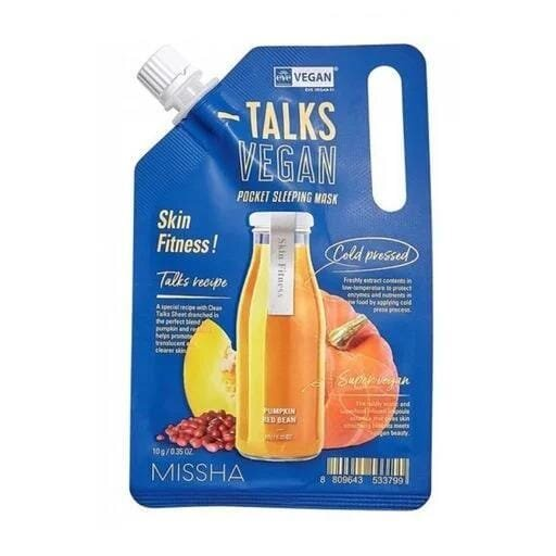 Маска для обличчя Missha Talks Vegan Squeeze Skin Fitness нічна маска відновлююча, 10 г
