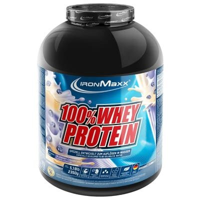Протеїн IronMaxx 100% Whey Protein Чорничний чізкейк, 2350 г (банка)