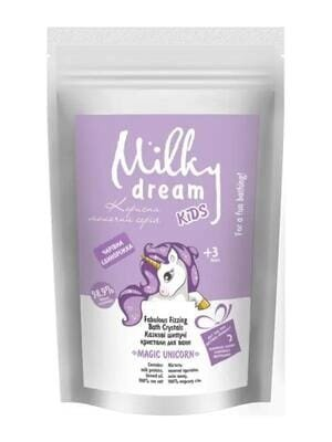 Сіль для ванн Milky Dream kids шипучі кристали Чарівна Єдиноріжка, 300 г
