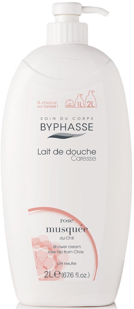 Крем-догляд для душу Byphasse Caresse Шипшина, 2000 мл