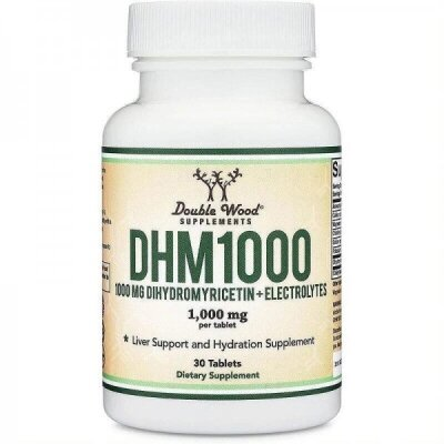 Дигідроміріцетин (ДГМ) + Електроліти Double Wood DHM 1000 mg + Electrolytes, 30 таблеток