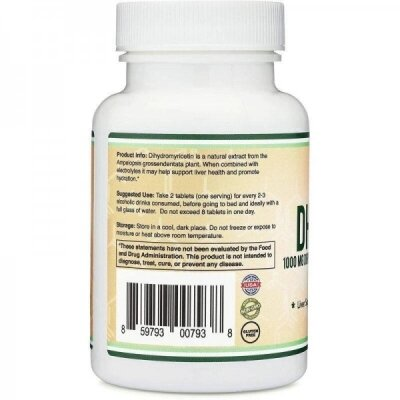 Дигідроміріцетин (ДГМ) + Електроліти Double Wood DHM 1000 mg + Electrolytes, 30 таблеток