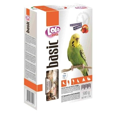 Корм для папуг Lolo Pets фрукти, 500 г