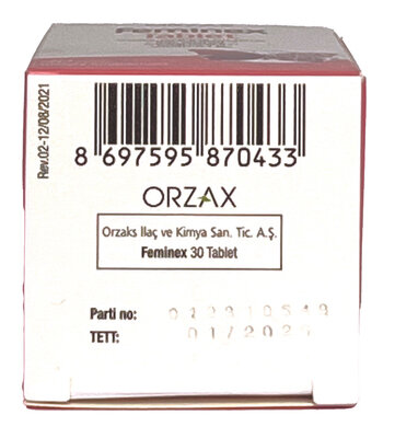 Комплекс для зменшення симптомів ПМС Orzax Feminex, 30 таблеток