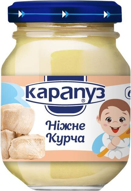 Пюре м'ясне Карапуз Ніжний курча, 75 г