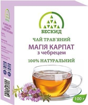 Чай трав'яний Бескид Магія Карпат з чебрецем, 100 г