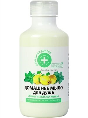 Мило домашнє для душу Домашній Доктор Айва і олія м'яти, 500 мл