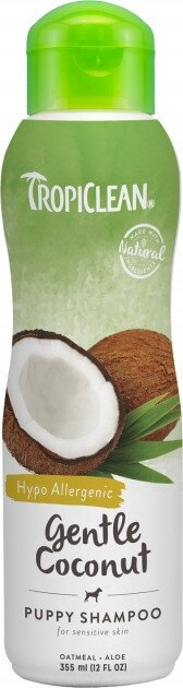 Шампунь TropiClean Gentle Coconut гіпоалергенний для цуценят та кошенят, 355 мл