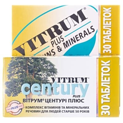 Вітрум Центурі Плюс таблетки, в/плів. обол. №30 у флак.