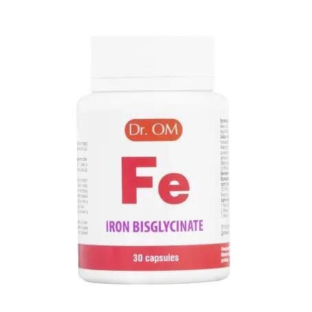 Заліза бісгліцинат Dr.OM Iron bisglycinate 15 мг капсули № 30