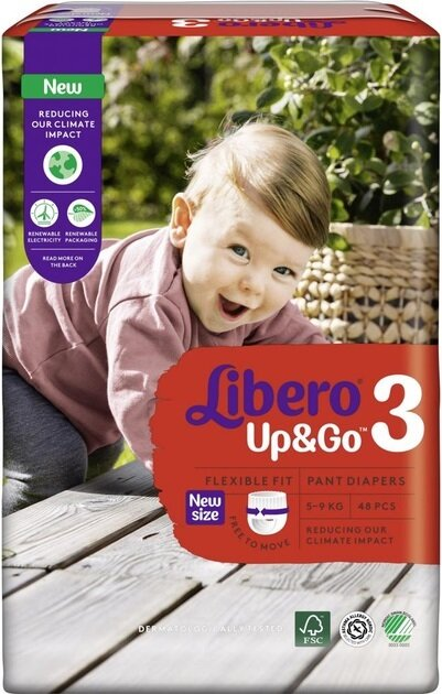 Підгузки-трусики Libero Up&Go розмір 3, 5-9 кг, 48 шт