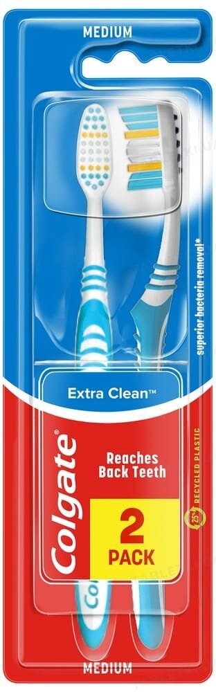 Зубна щітка Colgate Експерт чистоти середньої жорсткості, 2 шт