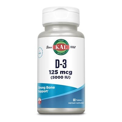 Вітамін Д3 KAL Vitamin D3 5000 МО (125 мкг), 60 таблеток