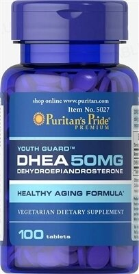 ДГЕА Puritan's Pride DHEA 50 мг, 100 таблеток
