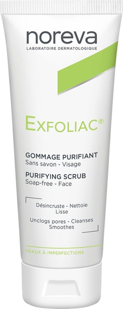Скраб Noreva Exfoliac для обличчя, очищуючий, для проблемної шкіри, 50 мл