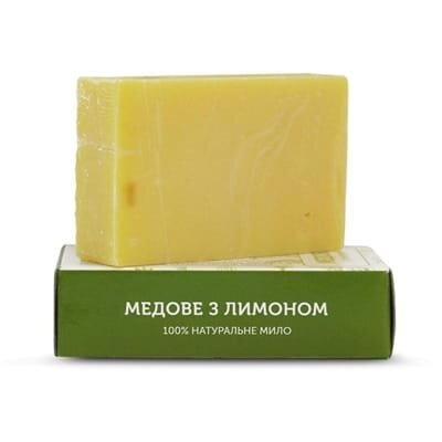 Мило туалетне ЯКА Медове з лимоном натуральне, ручної роботи, 75 г