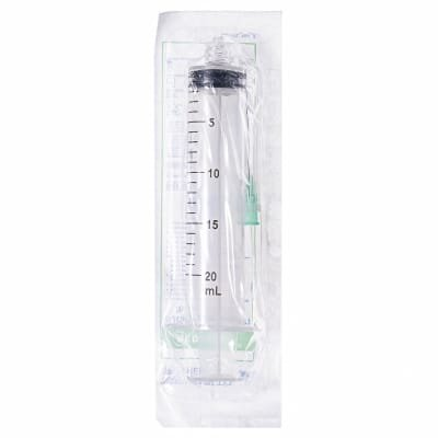 Шприц 20 мл Medicare Syringe 3-компонентний з голкою (0,8 мм х 38 мм), 1 штука