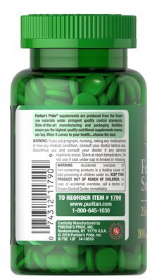Залізо сульфат Puritan's Pride Iron Ferrous Sulfate 28 мг, 100 таблеток