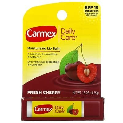 Бальзам для губ Carmex SPF15 зі смаком Вишні, 4,25 г стік