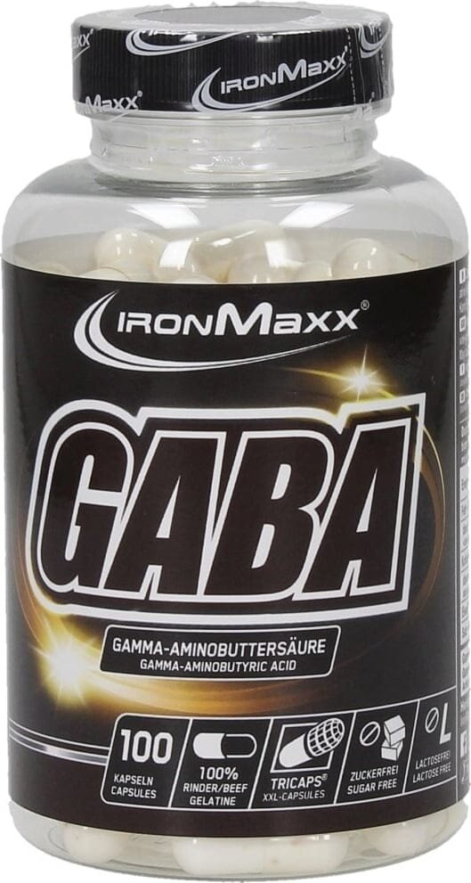 Амінокислота IronMaxx GABA, банка 100 капсул