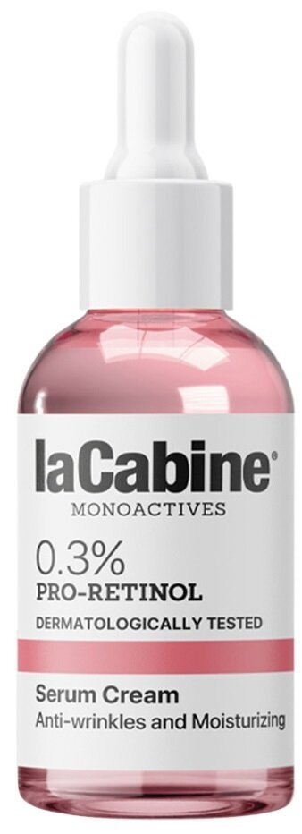 Крем-сироватка для обличчя La Cabine 0.3% Pro-Retinol 2 in 1 з проретинолом 0,3% проти зморшок зволожувальна, 30 мл
