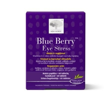 Вітаміни New Nordic Blue Berry Eye Stress для покращення зору таблетки №60