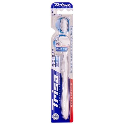 Зубна щітка Trisa Profilac Fine Tip м'яка з кришечкою, 1 шт