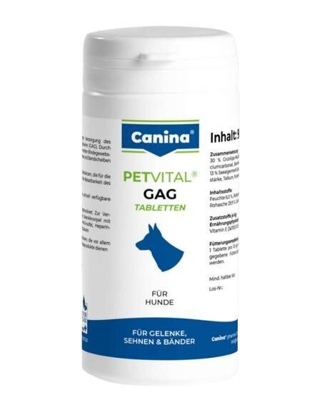 Петвітал ГАГ Canina Petvital GAG Глюкозамін з екстрактом мідій для собак, 90 г 90 таблеток