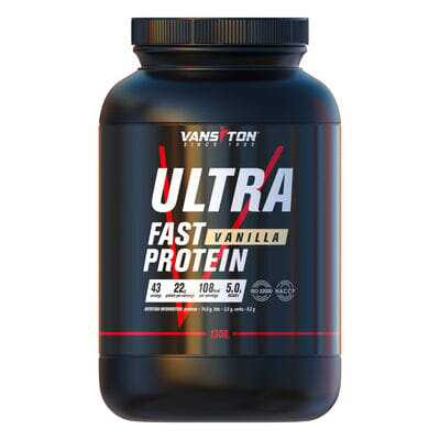 Протеїн Vansiton Ultra Fast Protein, ваніль, 1.3 кг