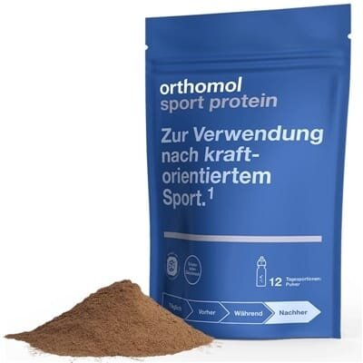 Ортомол Sport Protein порошок зі смаком шоколаду, курс 12 днів