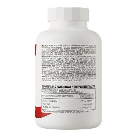 Комплекс OstroVit MgZB Ultra, 120 таблеток